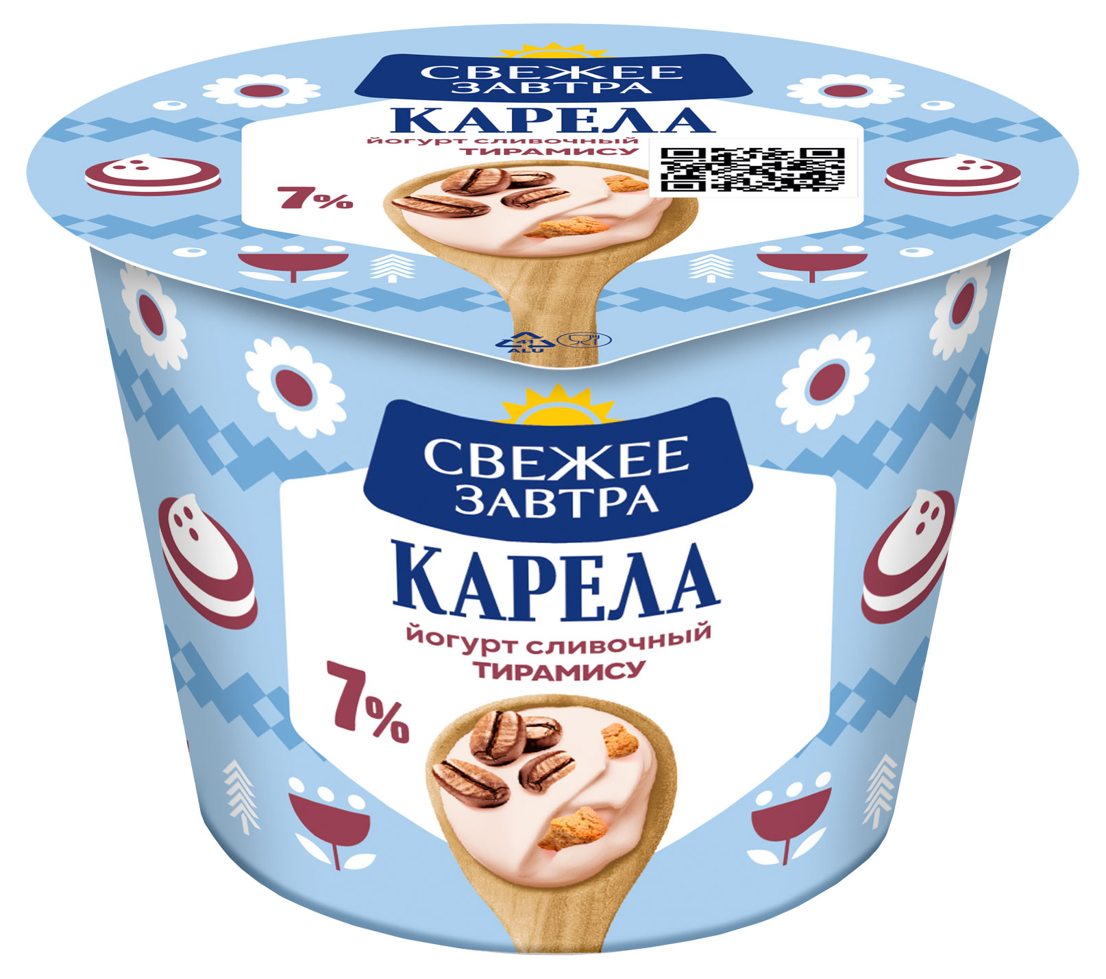 

Йогурт густой Свежее Завтра Тирамису 7% БЗМЖ, 180 г