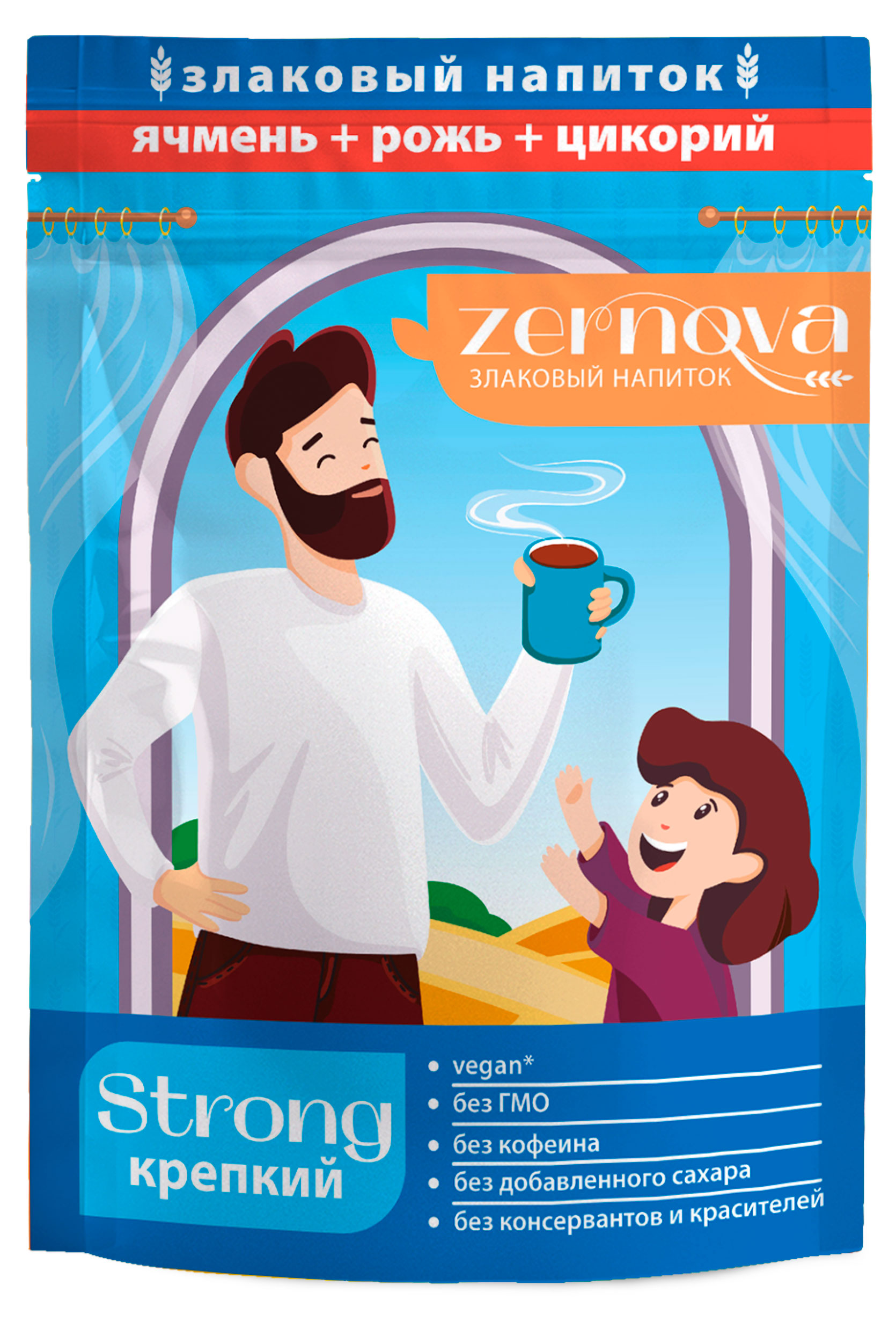 

Напиток злаковый Zernova Strong крепкий без добавленного сахара vegan, 200 г