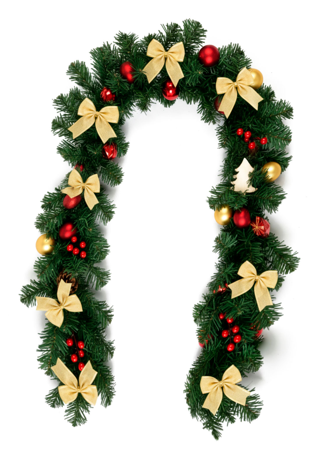 

Гирлянда еловая Шишки и банты, 1,8 м