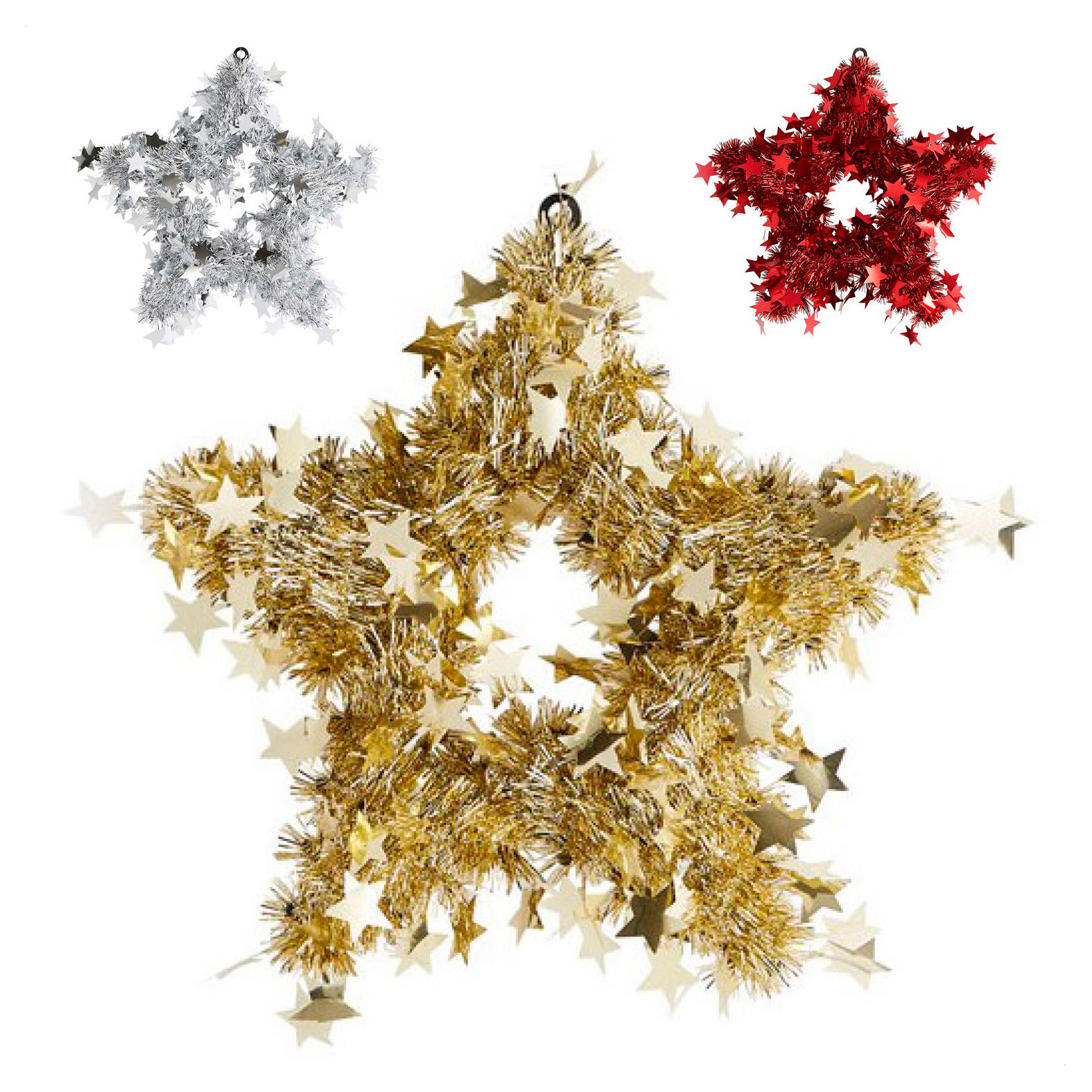 

Декорация Actuel Звезда из мишуры 32 см, 1 шт в ассортименте