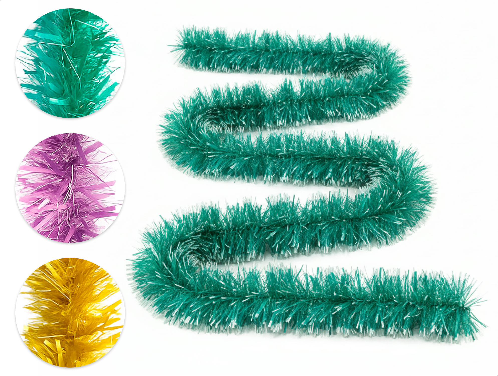 

Мишура матовая 2 м, 1 шт в ассортименте