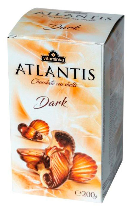 

Конфеты VITAMINKA Atlantis Dark ракушки с ореховым кремом, 200 г