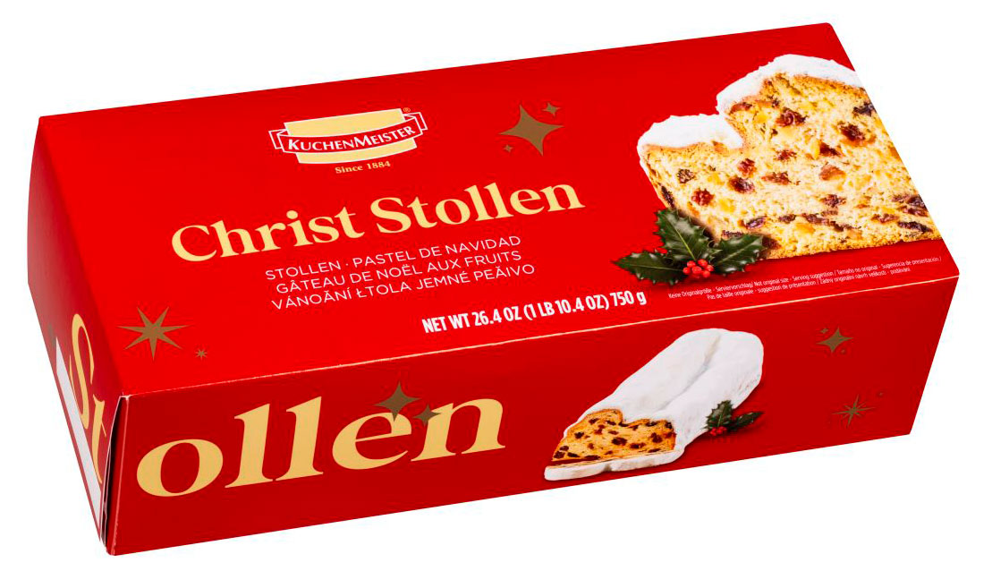

Кекс KuchenMeister Рождественский штоллен в подарочной упаковке, 750 г