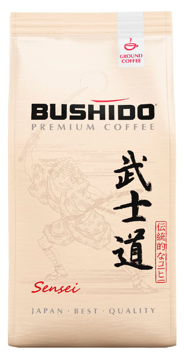 

Кофе молотый BUSHIDO Sensei натуральный изысканная смесь Нидерланды, 227 г