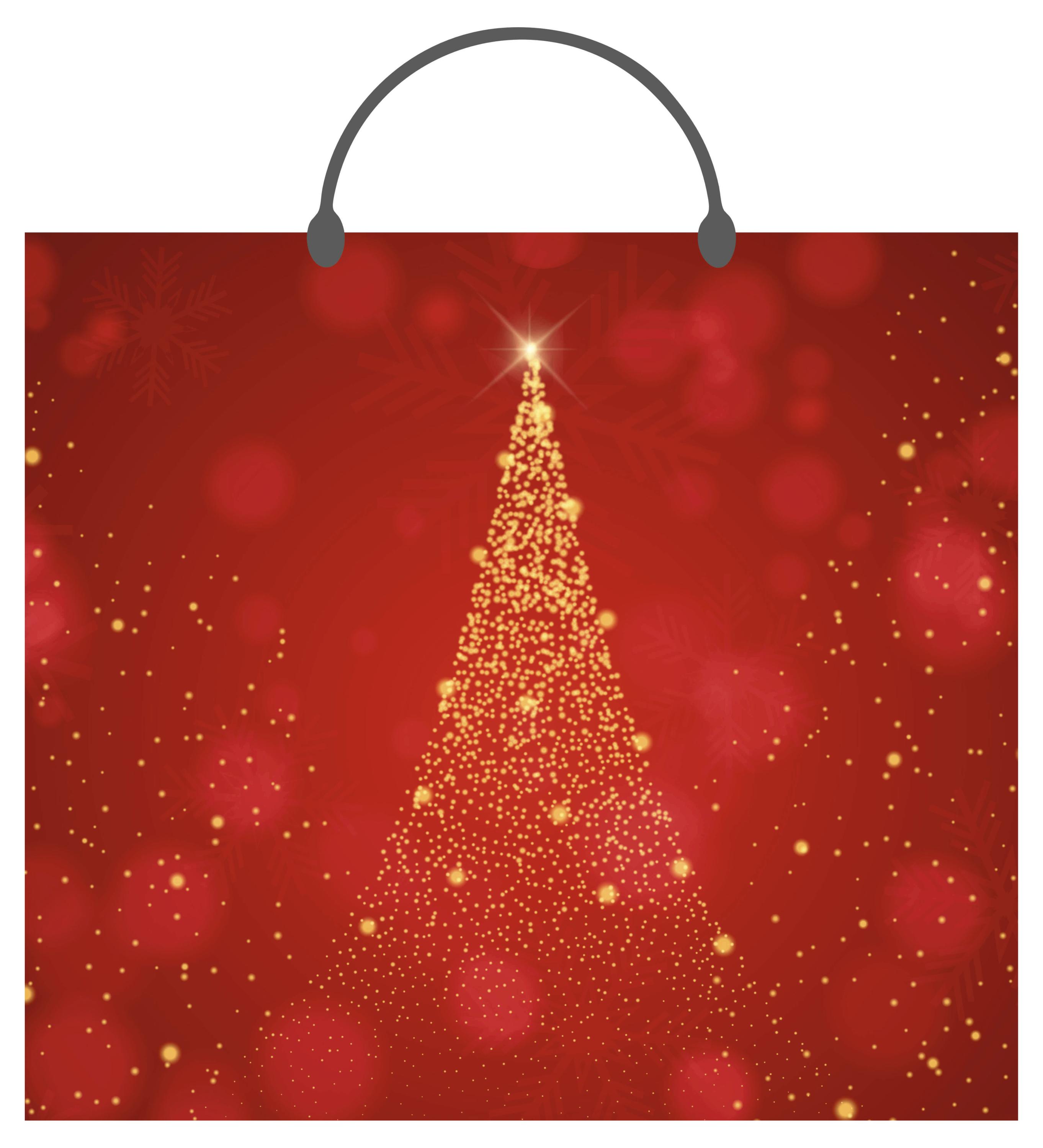 

Пакет пластиковый АШАН Красная птица с ручками Новый год, 38х34 см 1 шт в ассортименте