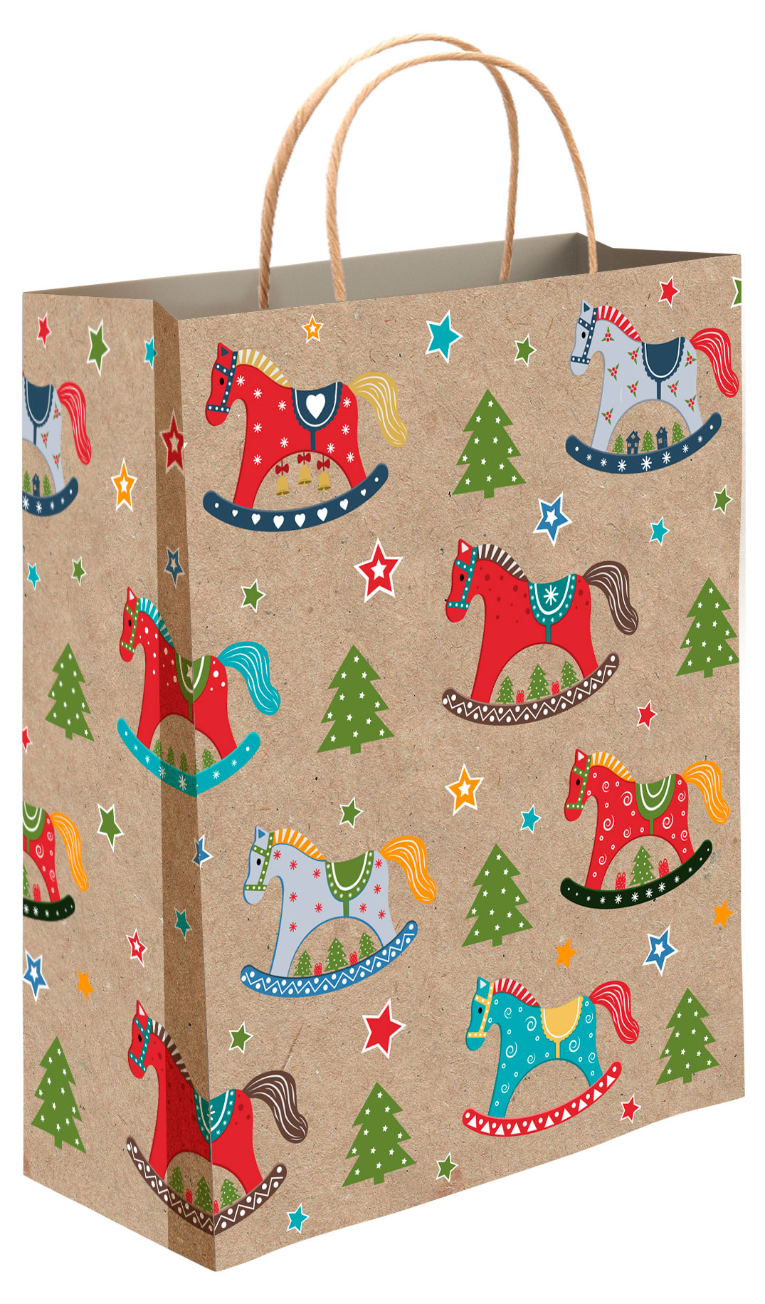 

Пакет подарочный АШАН Красная птица под крафт 41х55 см, 1 шт в ассортименте