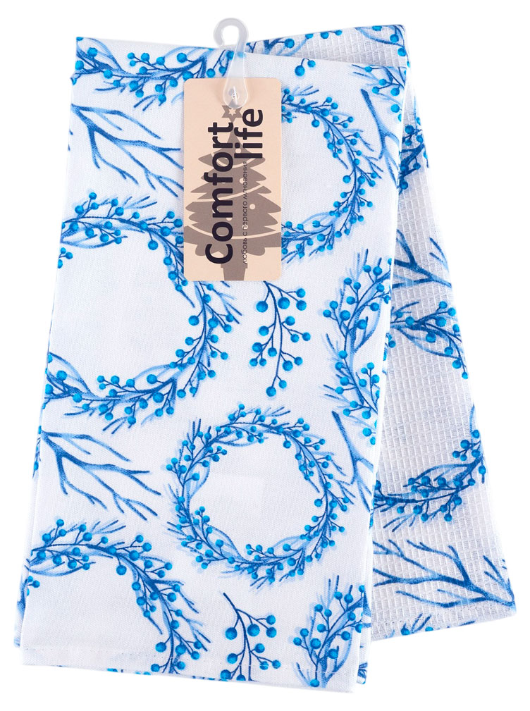 

Набор полотенец Comfort Life Рождественская корона 47х60 см, 2 шт