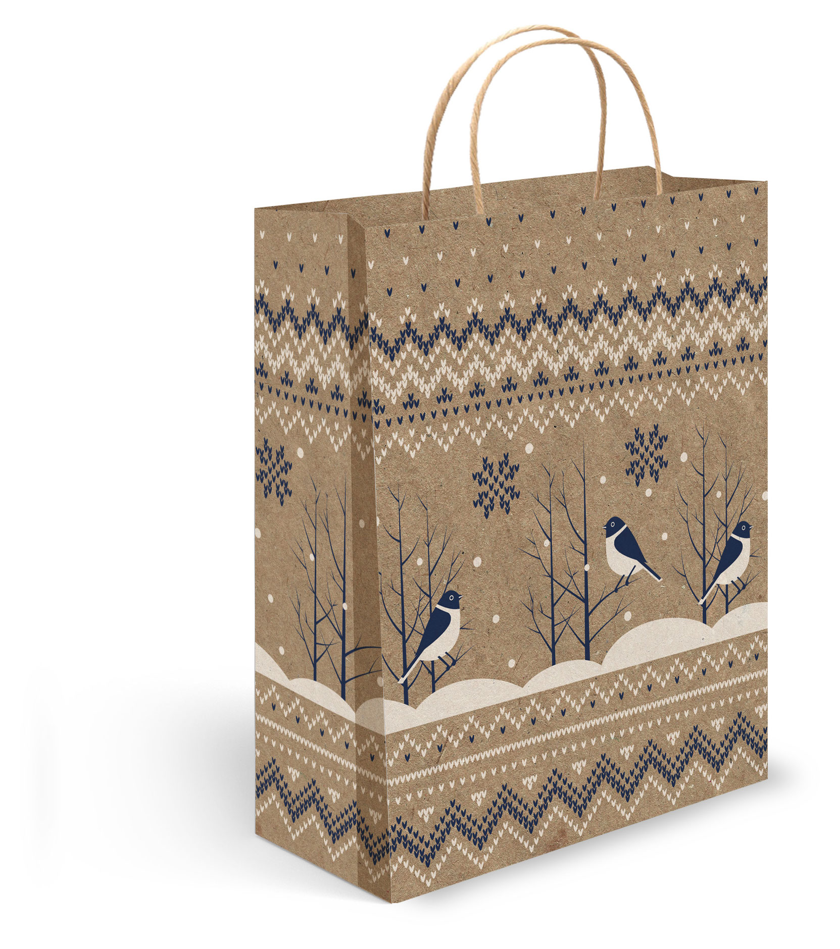 

Пакет подарочный АШАН Красная птица под крафт 41х55 см, 1 шт в ассортименте