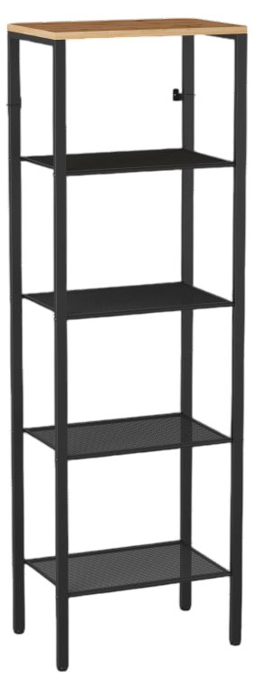

Стеллаж Торонто 15 черный, 47х30х147 см