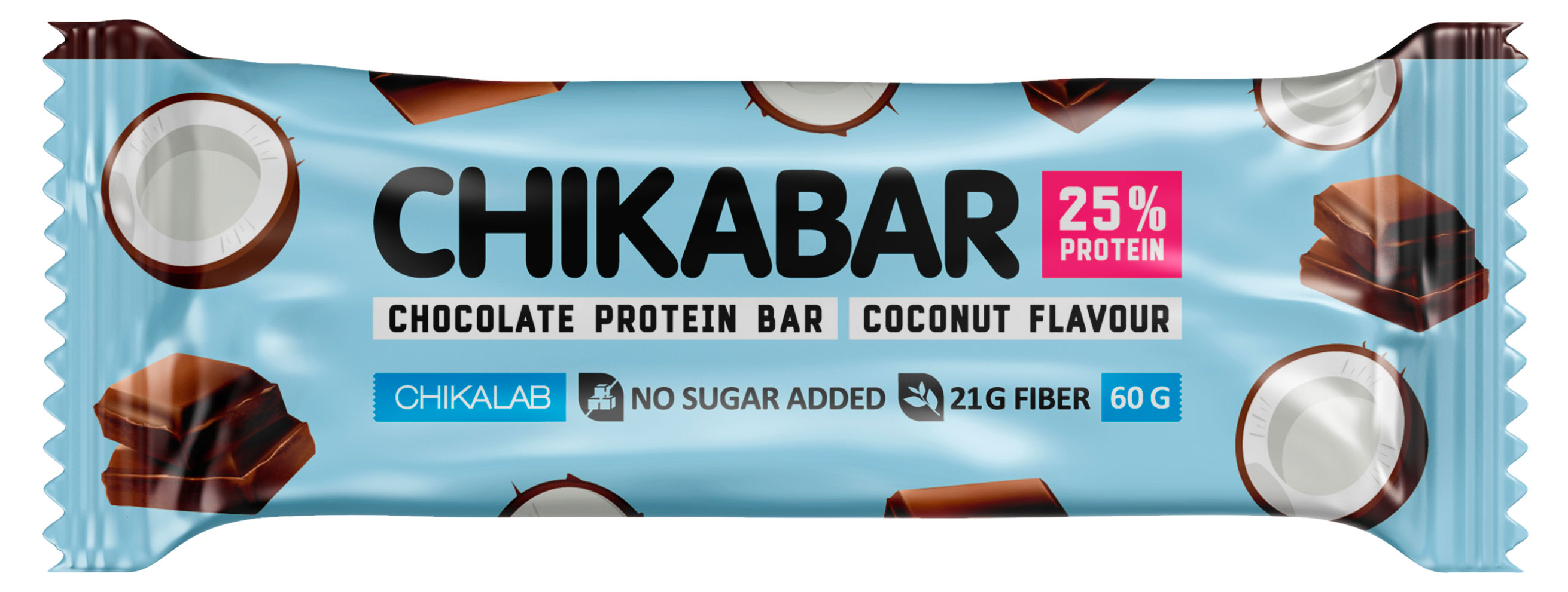 

Батончик протеиновый Chikalab Кокос глазированный, 60 г