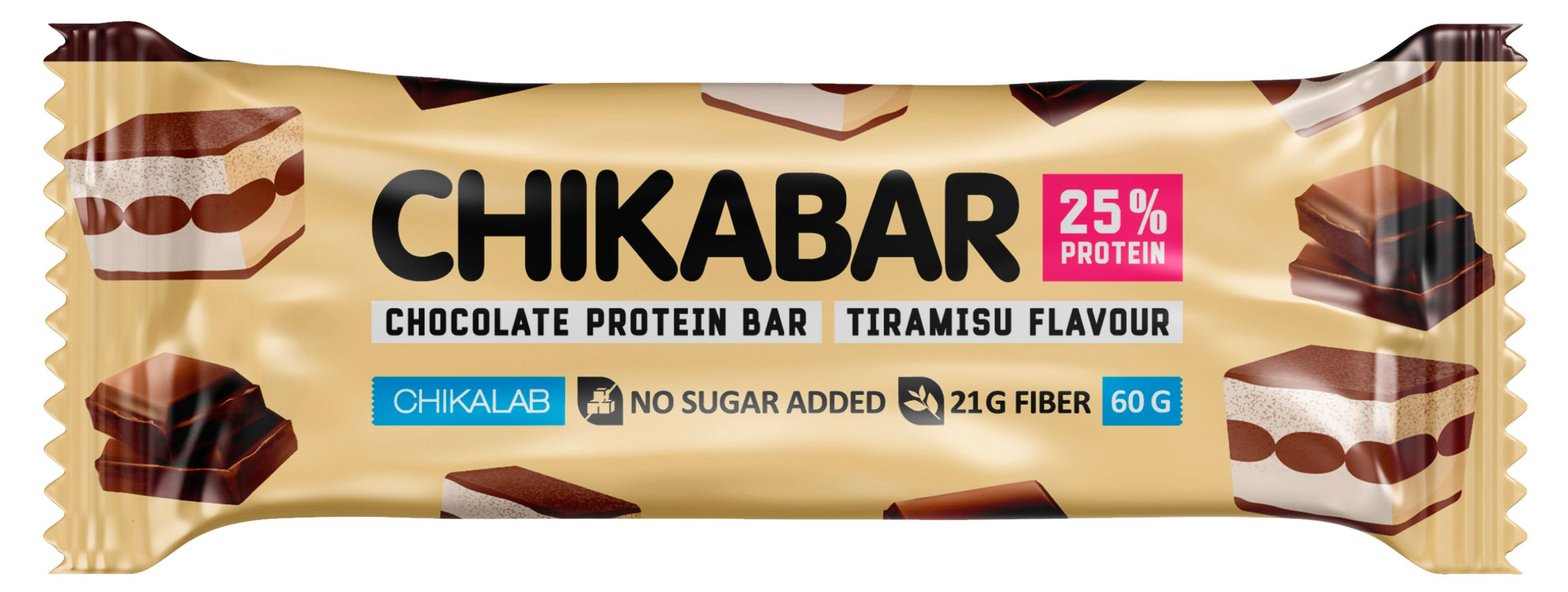 

Батончик протеиновый Chikalab Тирамису глазированный, 60 г