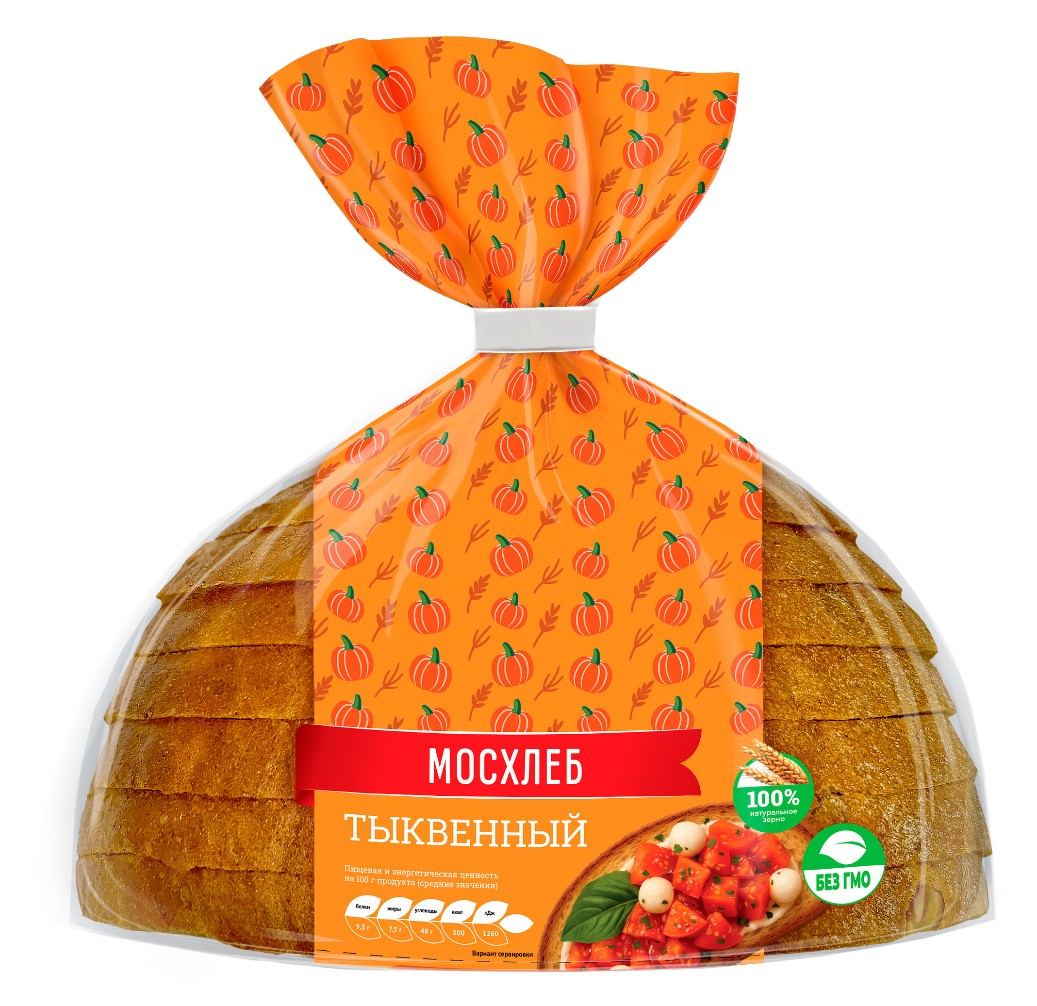 

Хлеб МОСХЛЕБ тыквенный, 300 г
