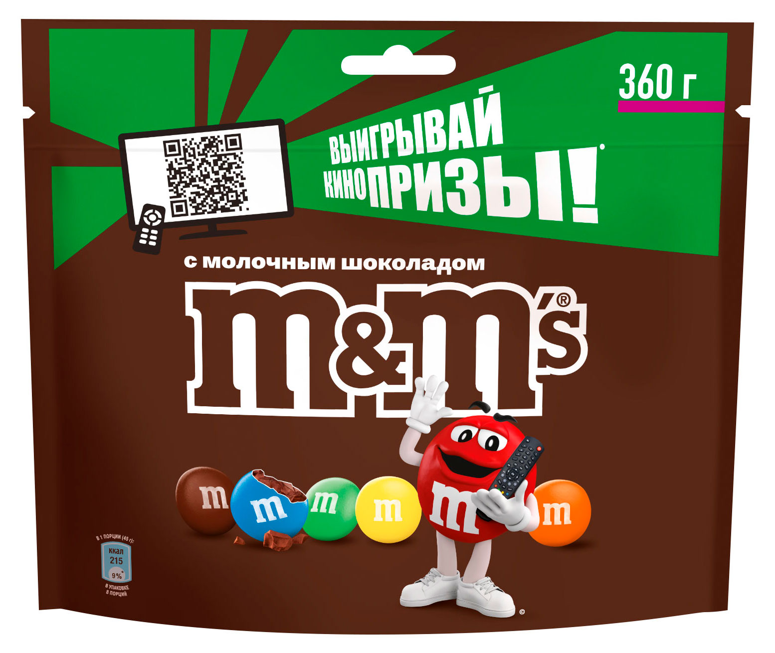 

Конфеты M&M's Драже c молочным шоколадом для компании, 360 г