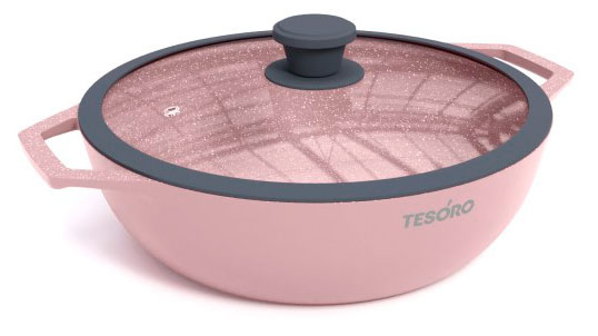 Изображение товара Жаровня «Нева Металл Посуда» Tesoro Pink индукционная, 3 л