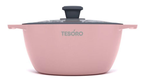 

Кастрюля Нева Металл Посуда Tesoro Pink индукционная, 4 л