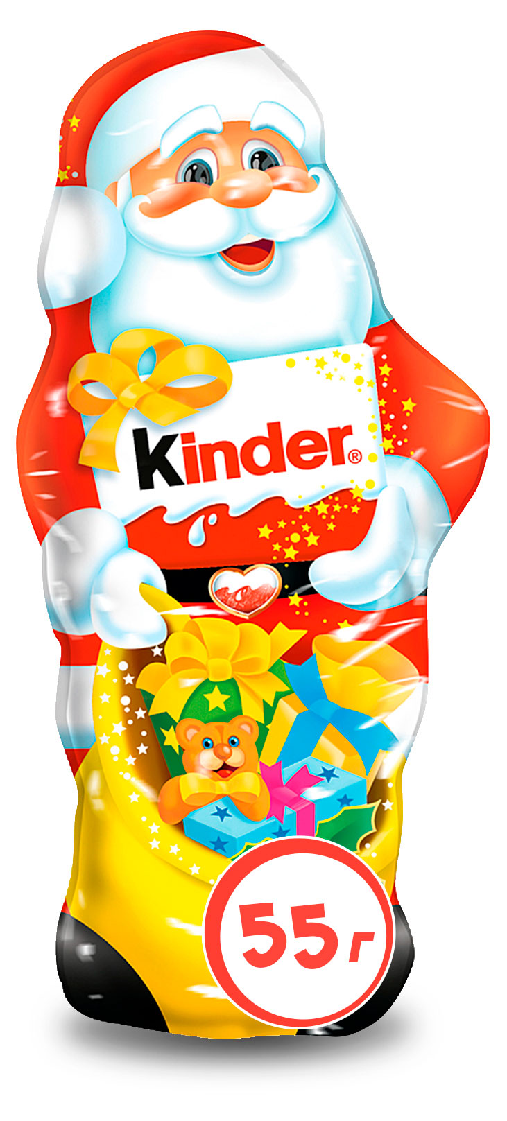 

Шоколад молочный Kinder Дед Мороз, 55 г