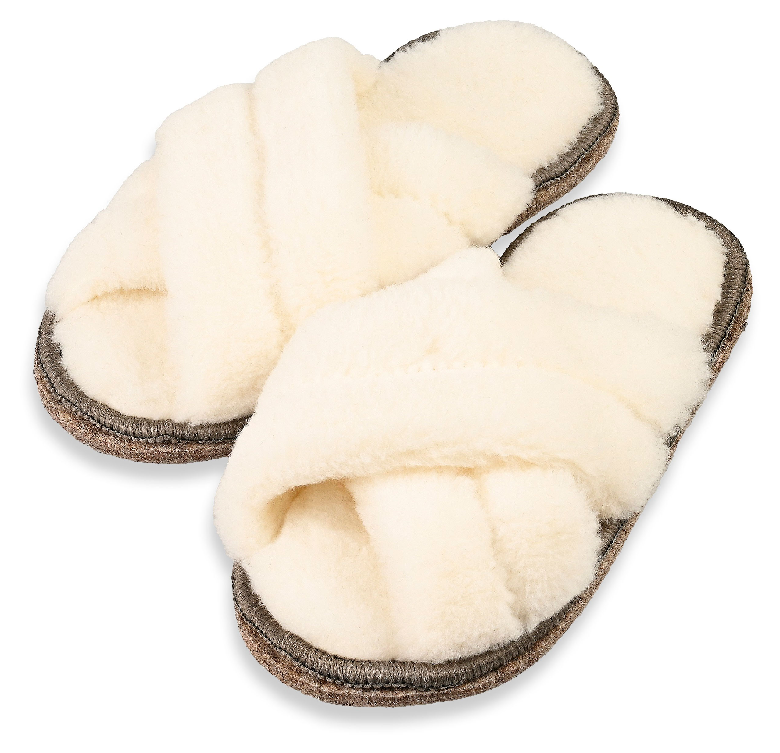 

Тапочки женские InExtenso с открытым носом белые, р. 38-39/40-41