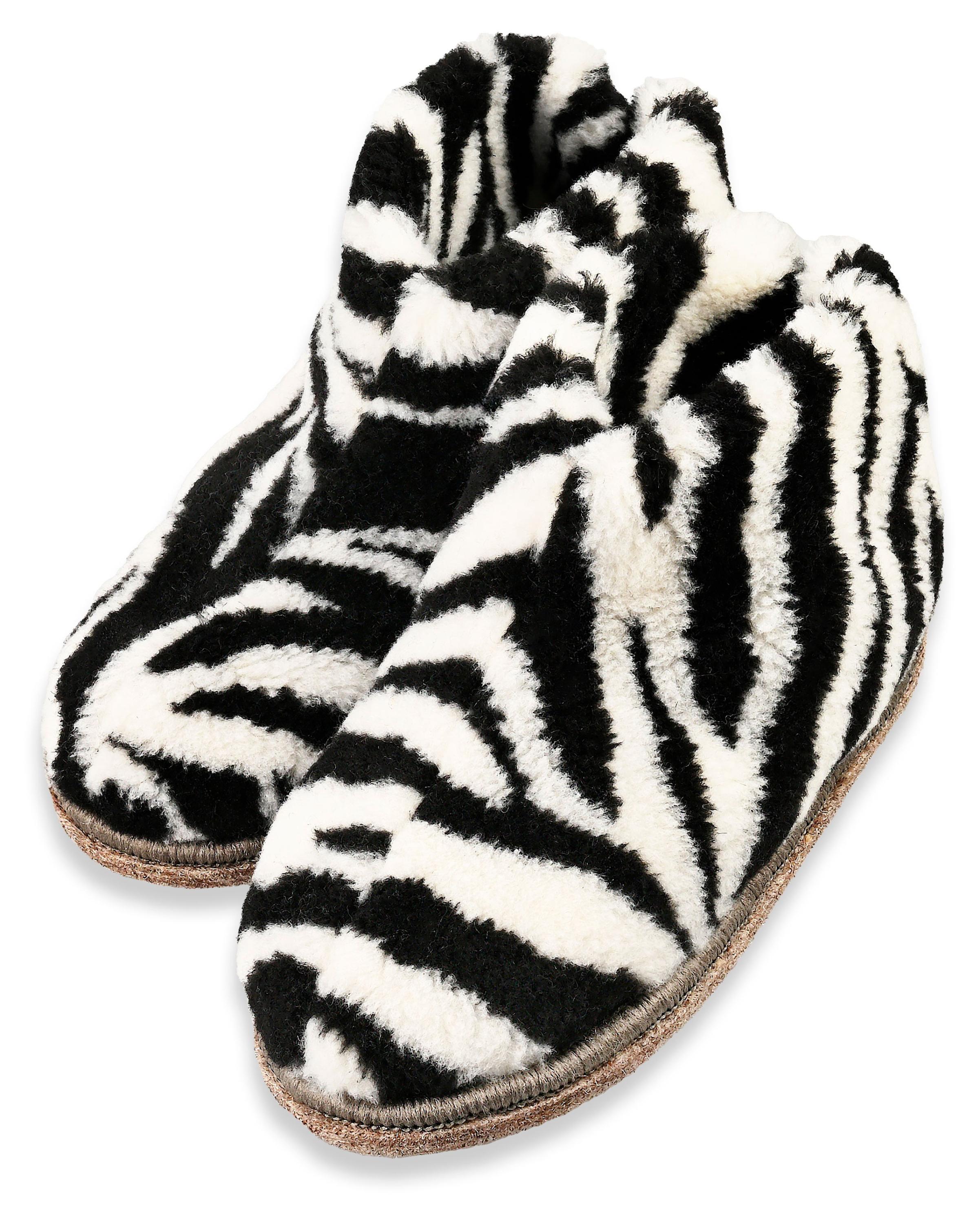 

Чуни женские InExtenso Зебра бело-черные, р. 38-39/40-41