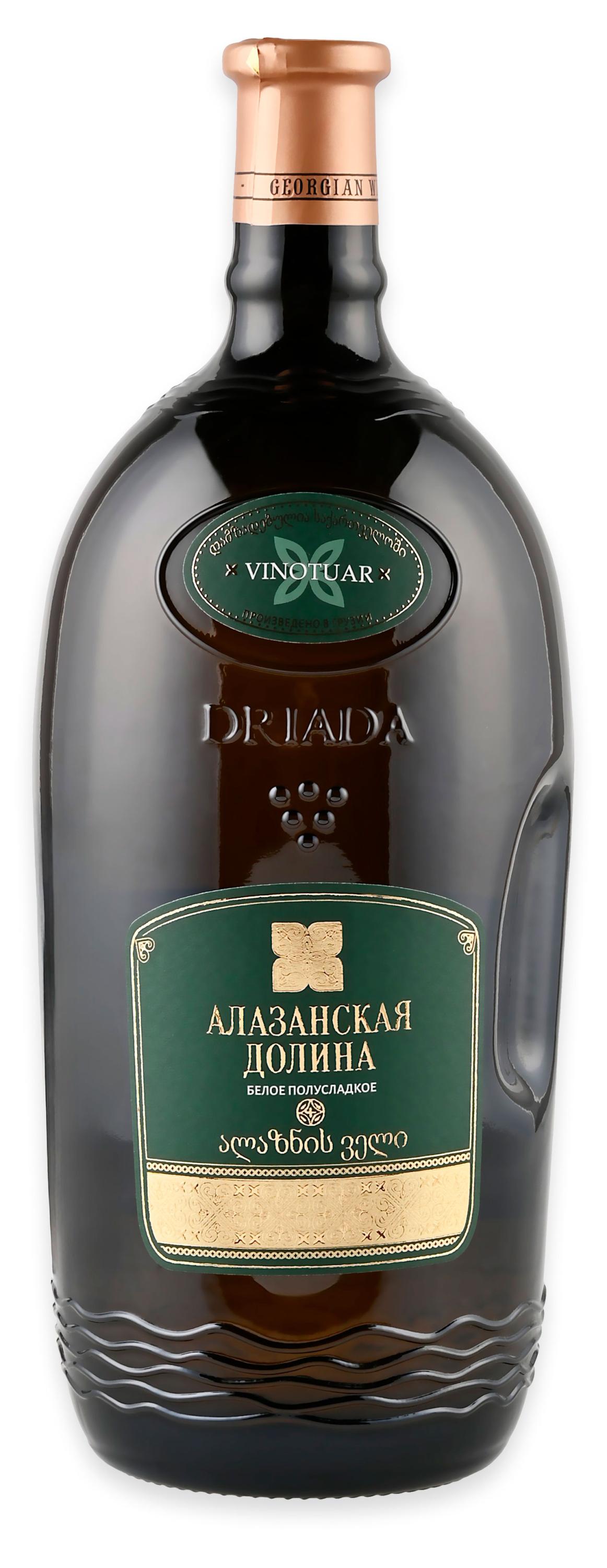 

Вино Vinotuar Алазанская Долина белое полусладкое Грузия, 1,5 л