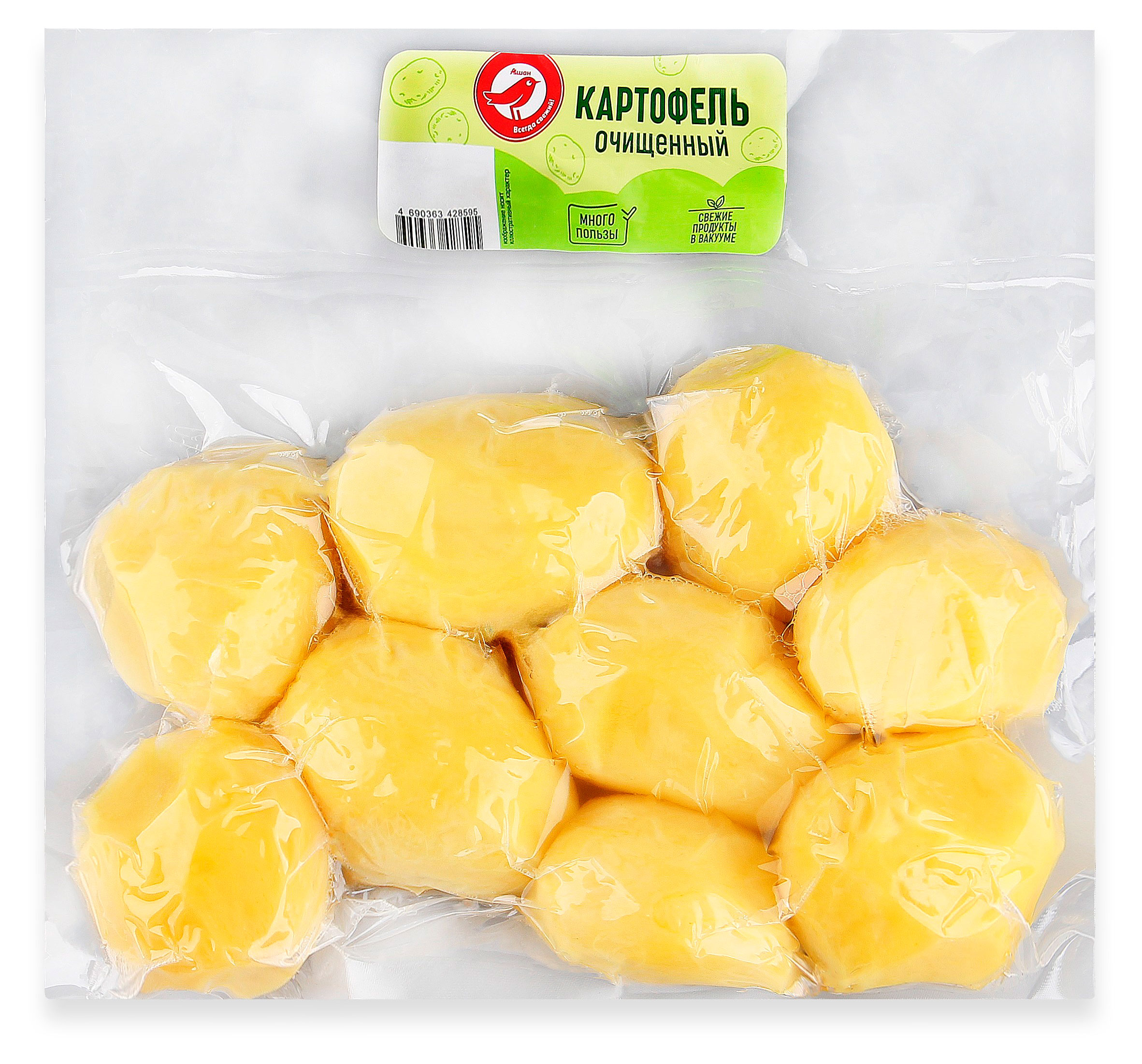 

Картофель очищенный АШАН Красная птица, 1 кг