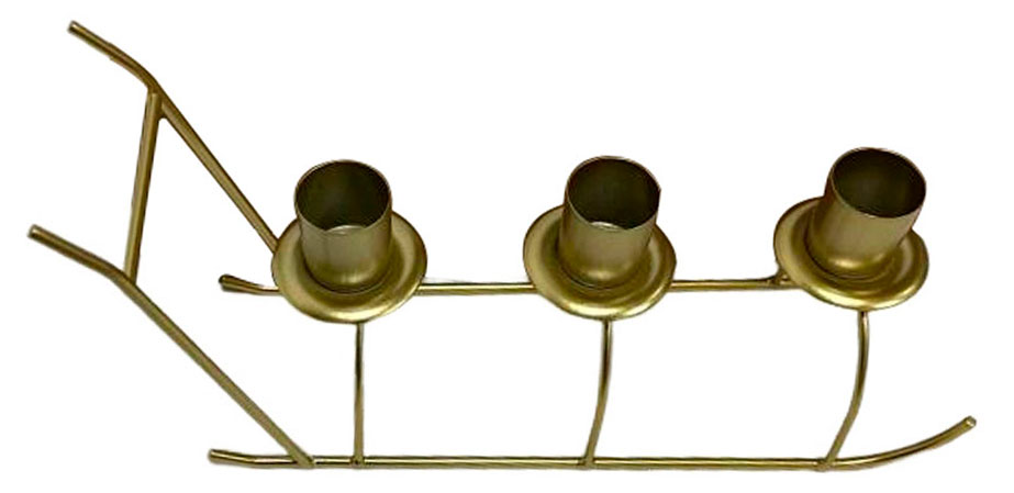 

Подсвечник Actuel Сани железный, 28х8х12 см