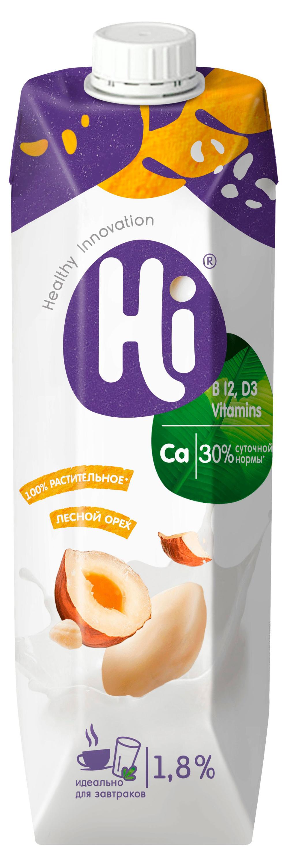 

Напиток растительный Hi с фундуком 1,8%, 1 л