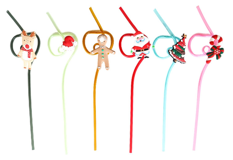 

Трубочки для напитков Actuel Новый год 26 см, 6 шт