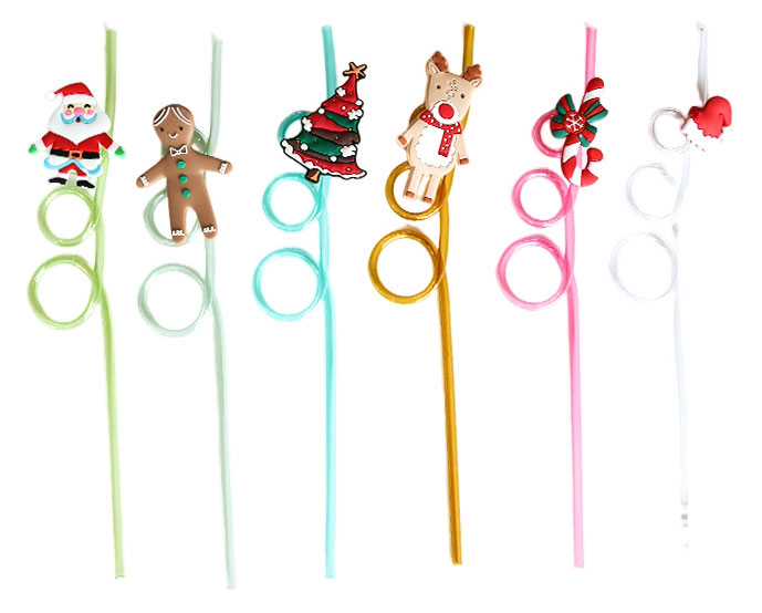 

Трубочки для напитков Actuel Новый год 26 см, 6 шт