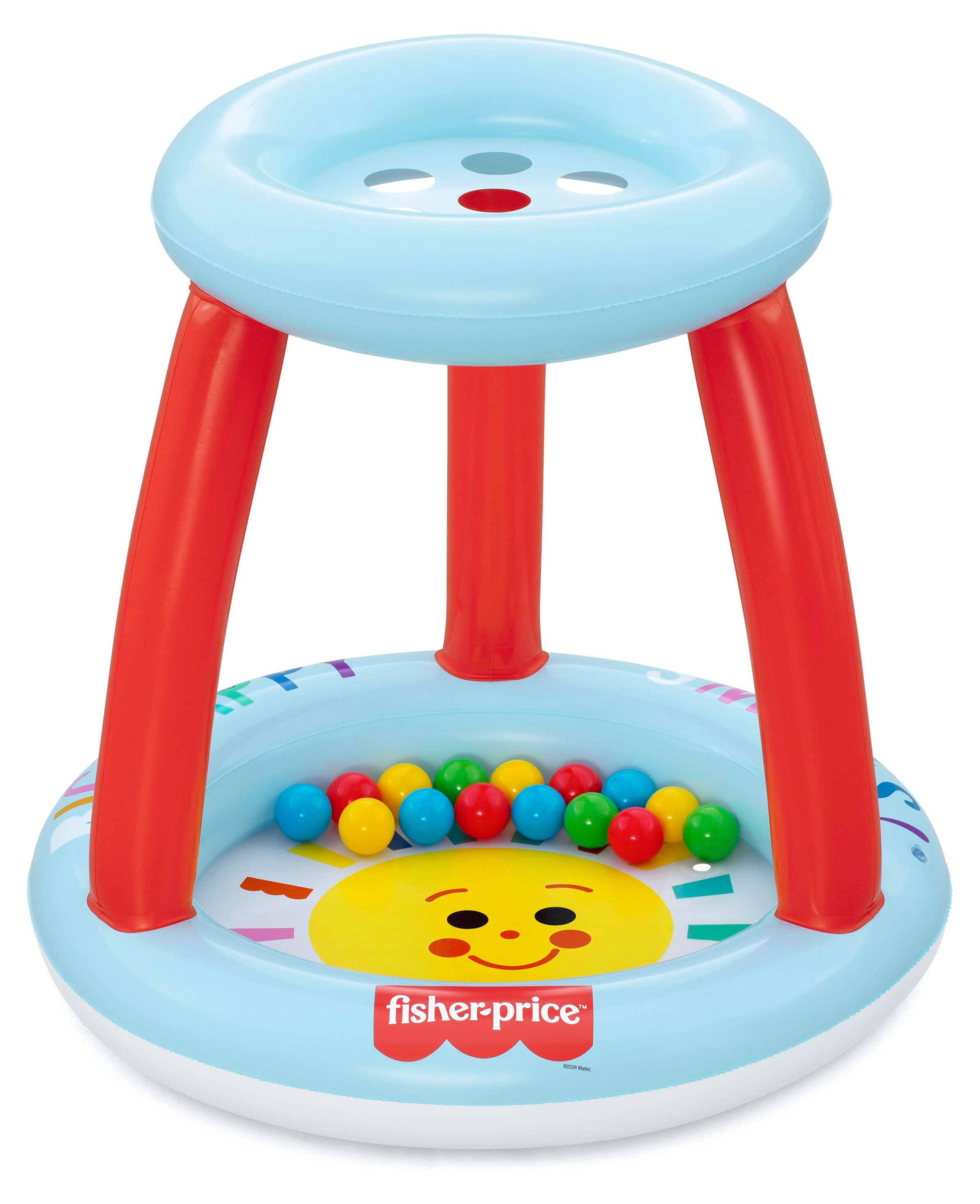 Изображение товара Бассейн надувной детский BESTWAY Fisher-Price Друзья животные с шариками, 89х89х84 см