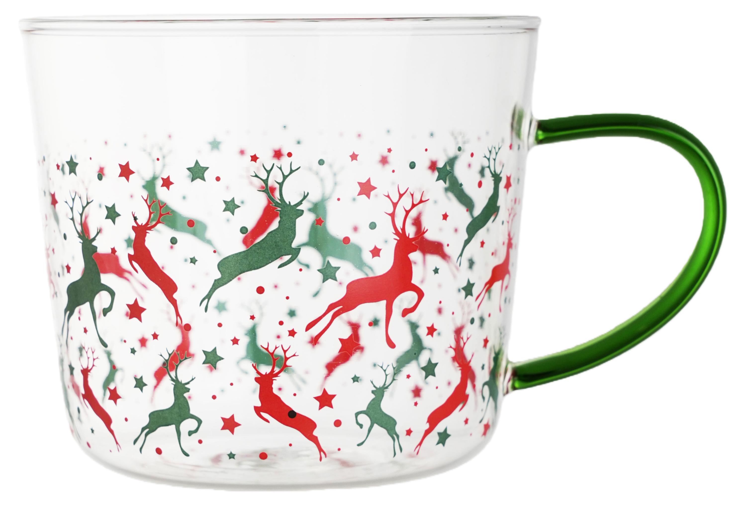 

Кружка Actuel Вокруг света Олени стекло, 520 мл