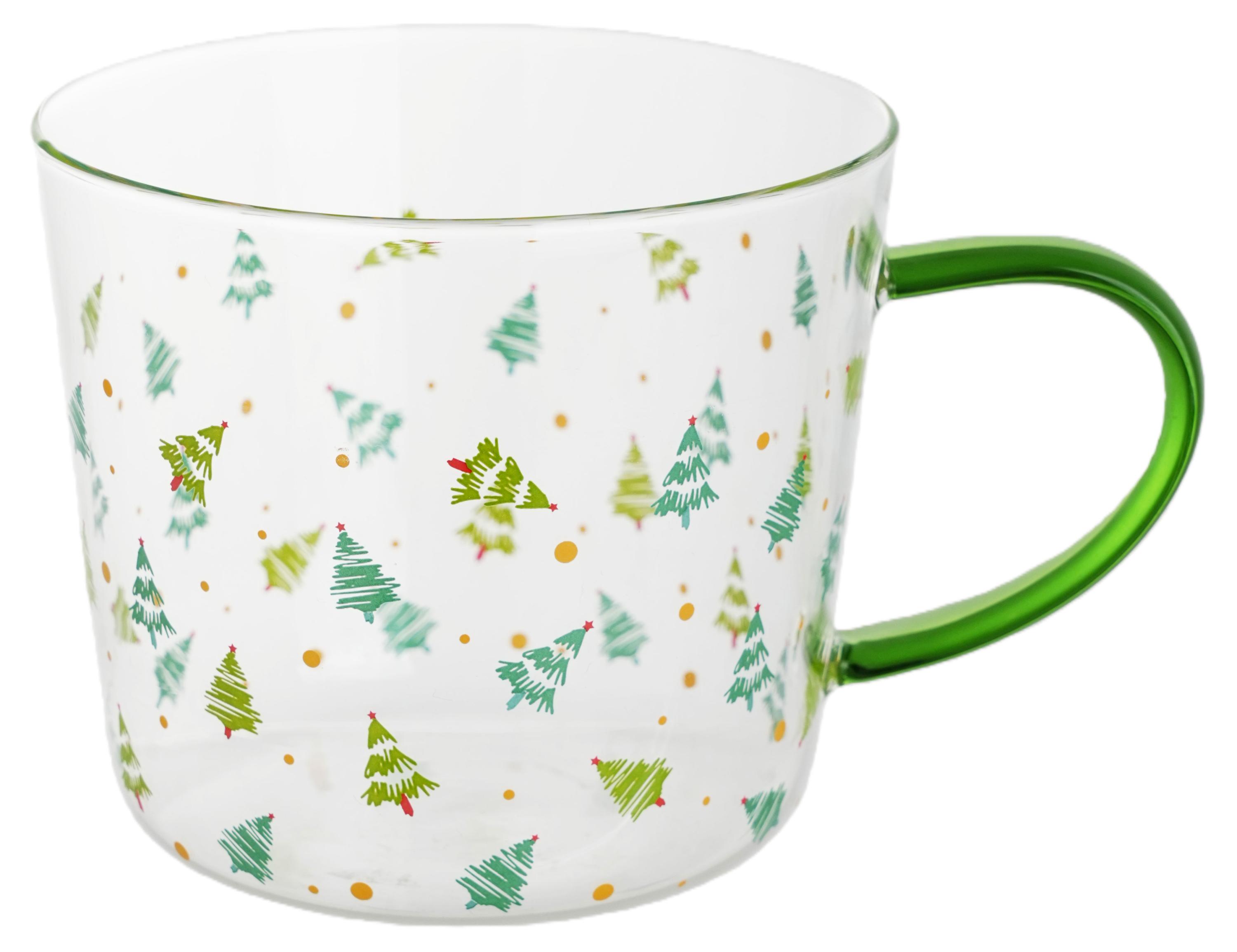 

Кружка Actuel Вокруг света Елки стекло, 520 мл