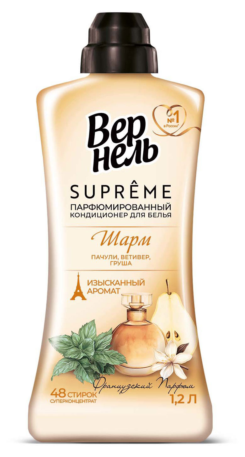 

Кондиционер Вернель Supreme Шарм, 1,2 л (48 стирок)