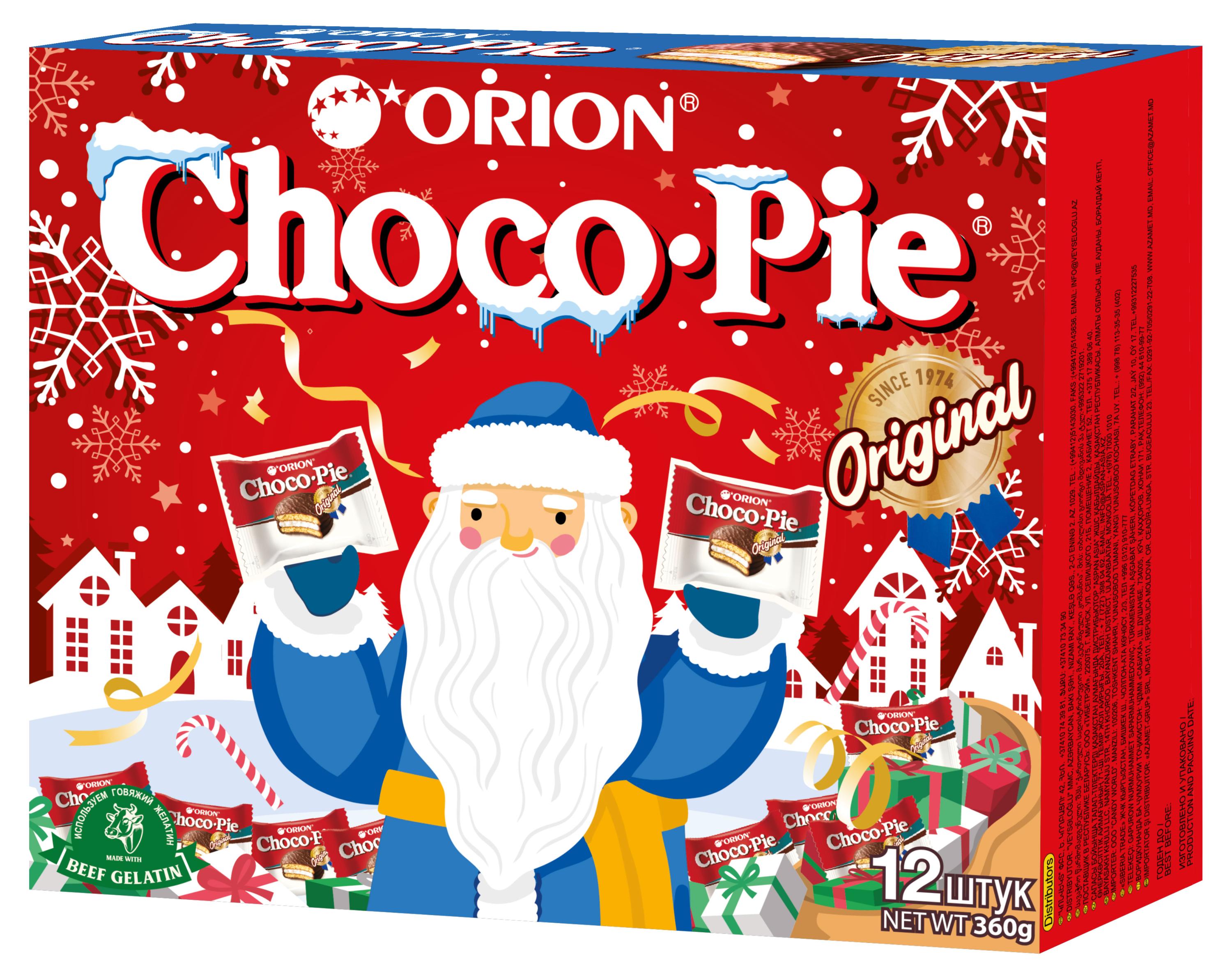 

Пирожное Orion Choco-Pie бисквитное, 360 г