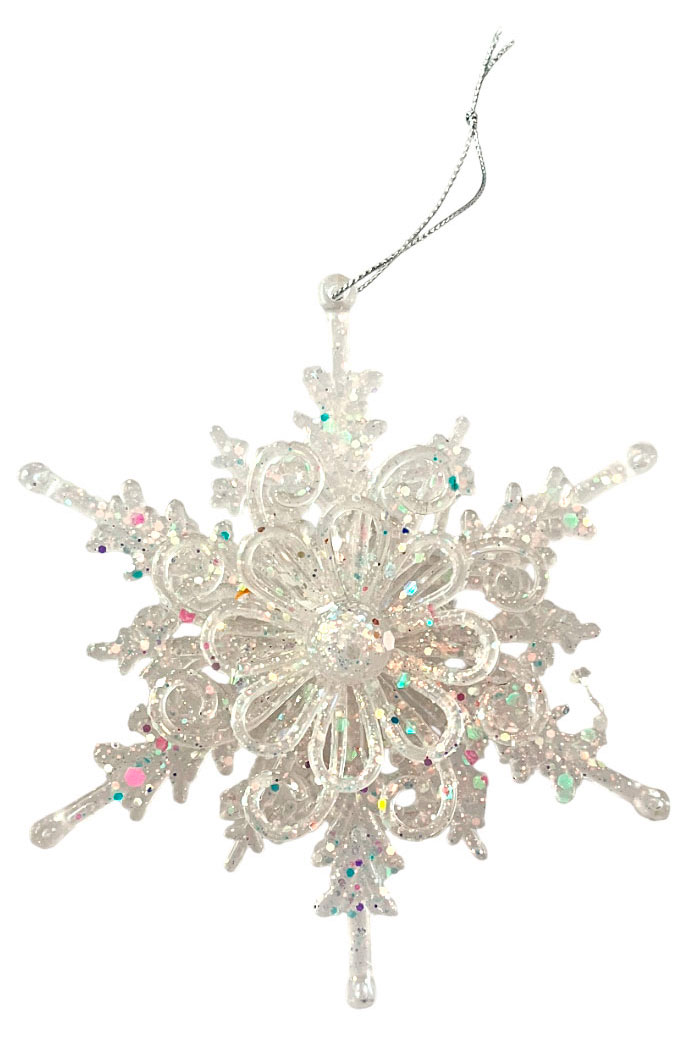 

Елочное украшение Снежная королева Подвеска Снежинка, 14 см