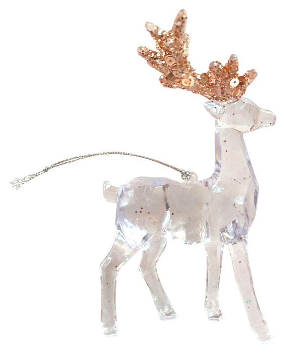 

Елочное украшение Actuel Снежная королева Подвеска Олень, 13,5 см