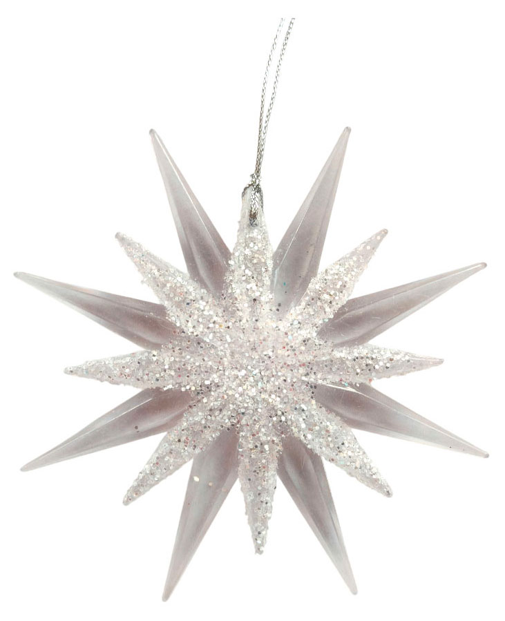 

Елочное украшение Actuel Снежная королева Подвеска Звезда, 12 см