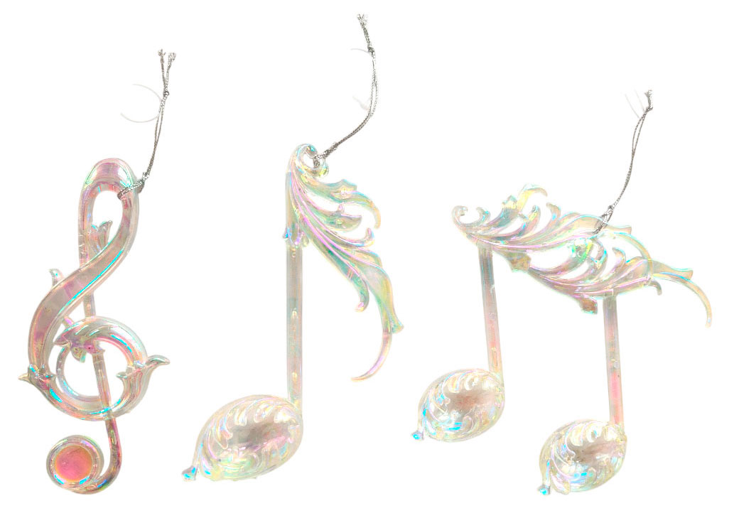 

Елочное украшение Actuel Золото театра Подвеска Ноты 11 см, 1 шт в ассортименте