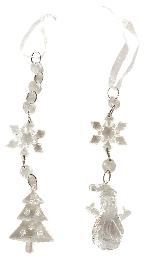 

Елочное украшение Actuel Снежная королева Подвеска Снежинка 18 см, 1 шт в ассортименте