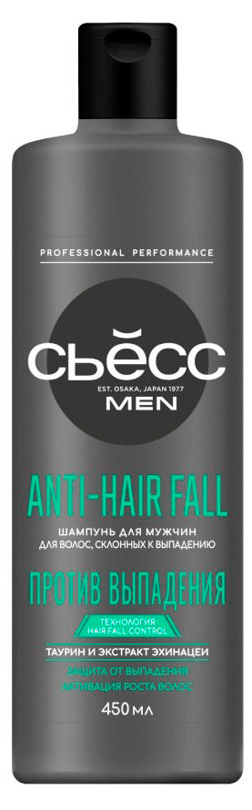 

Шампунь для волос Сьёсс Men Anti-Hair Fall для волос склонных к выпадению, 450 мл