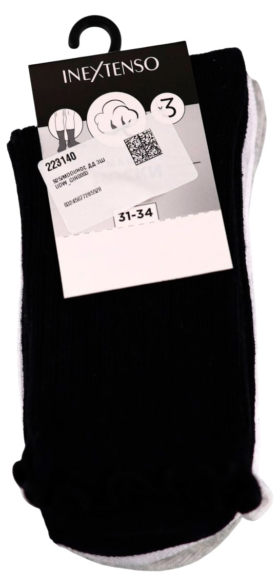 

Носки для девочки InExtenso 3 пары, р. 27/30-31/34