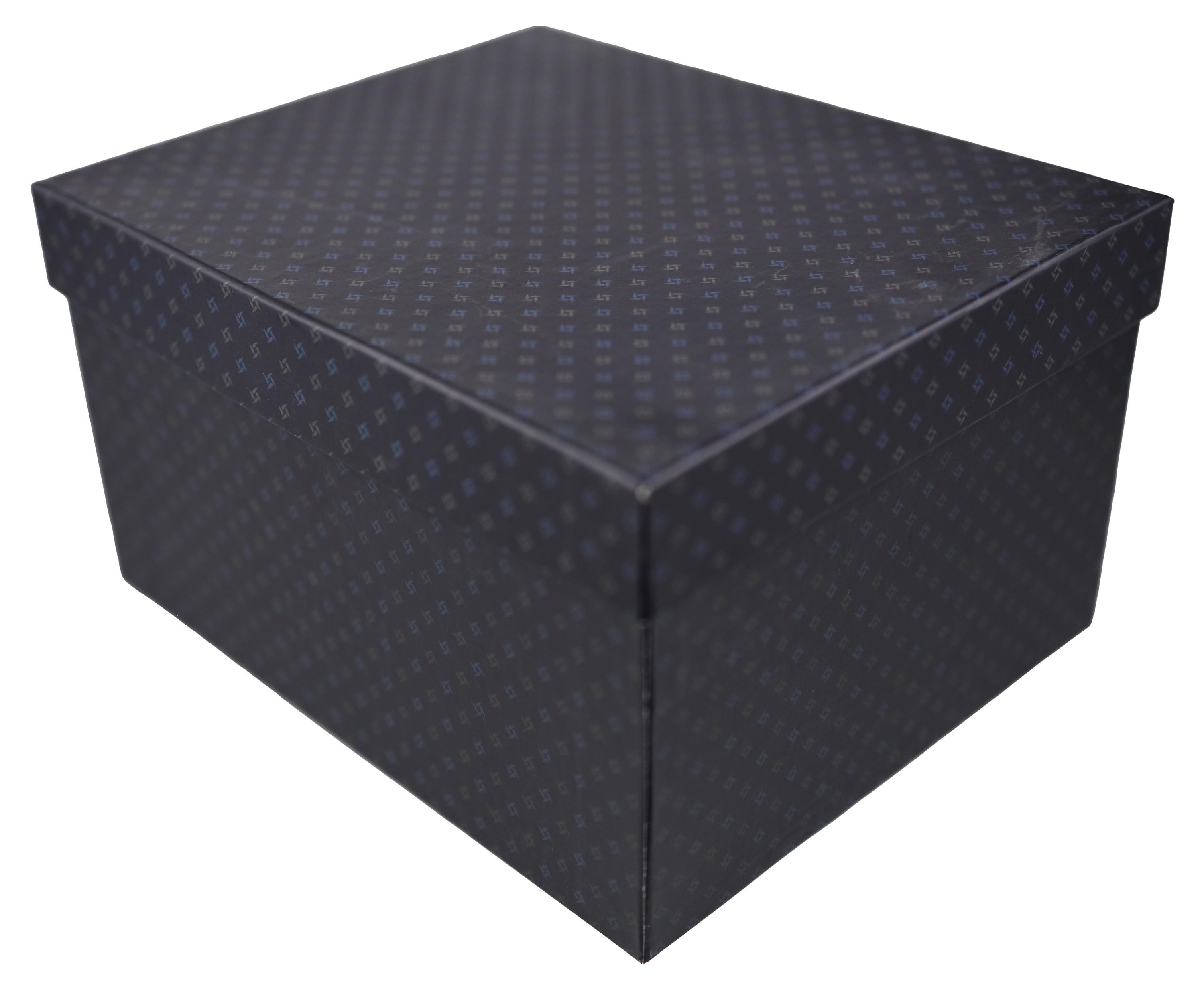 

Коробка подарочная синяя 23х19х13 см, 1 шт