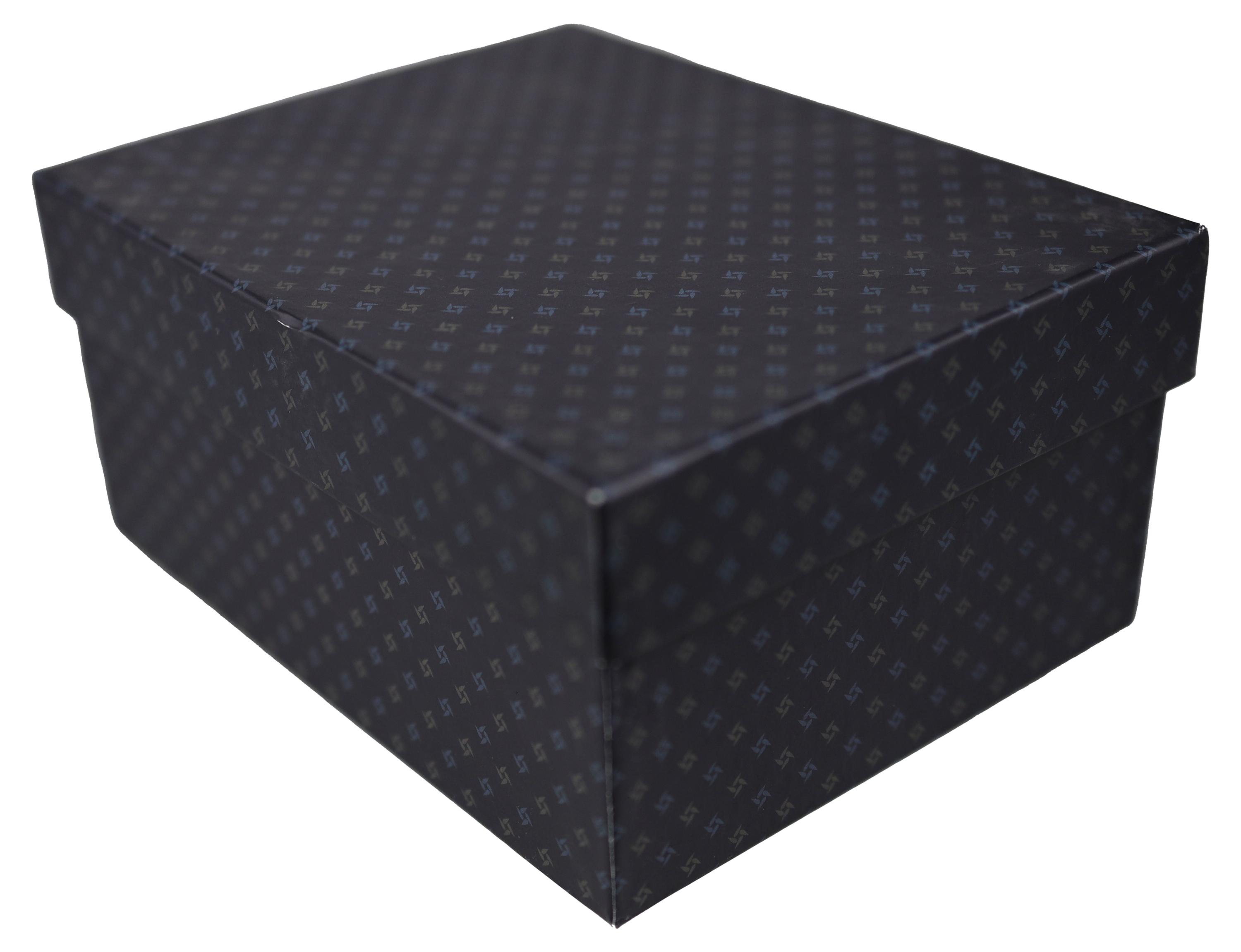 

Коробка подарочная синяя 19х15х9 см