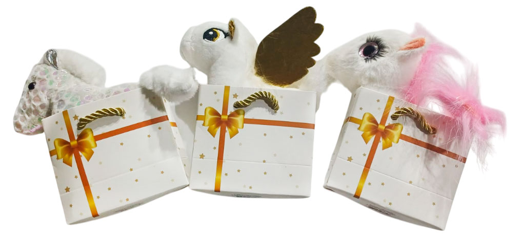 

Игрушка мягкая Лошадка в подарочном пакете 12х6х4 см, 1 шт в ассортименте