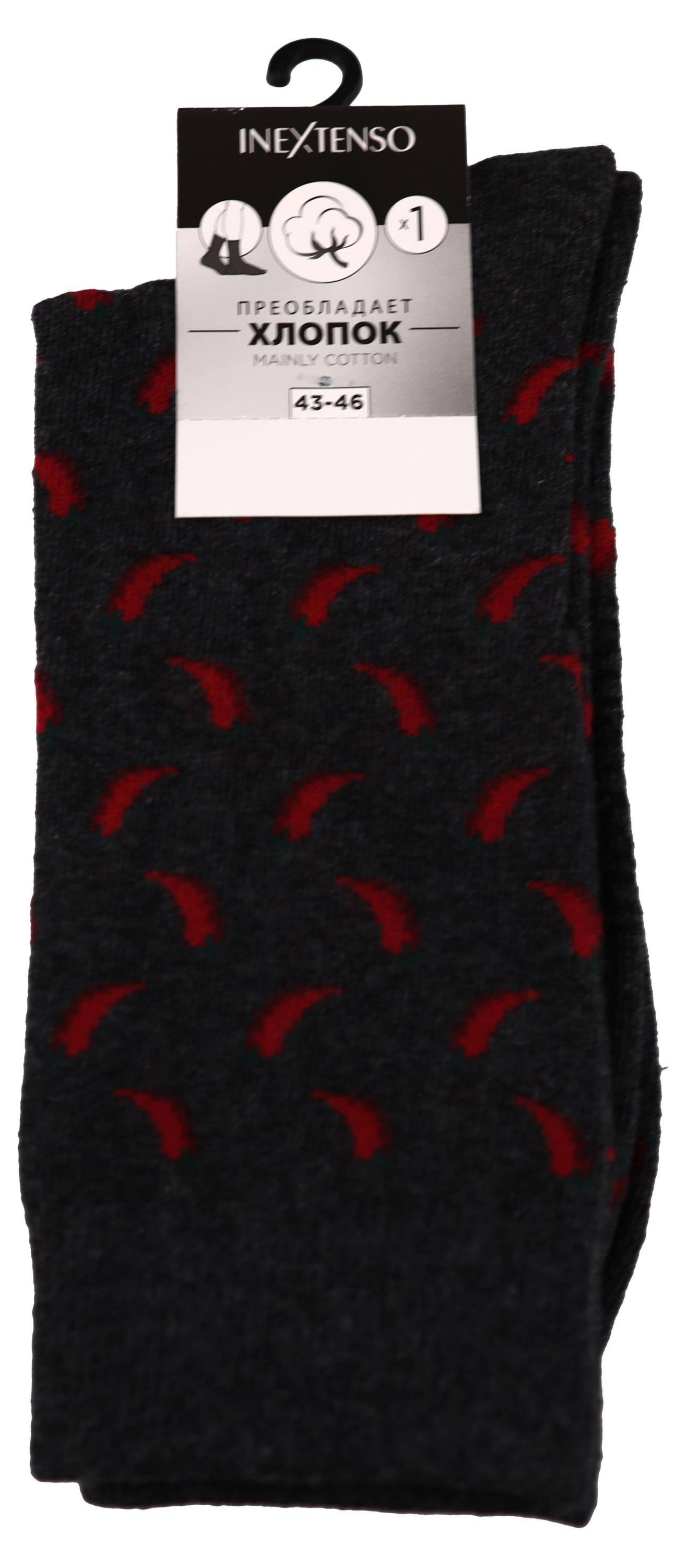 

Носки мужские InExtenso Фант с перцами черные р. 39/42-43/46, 1 пара