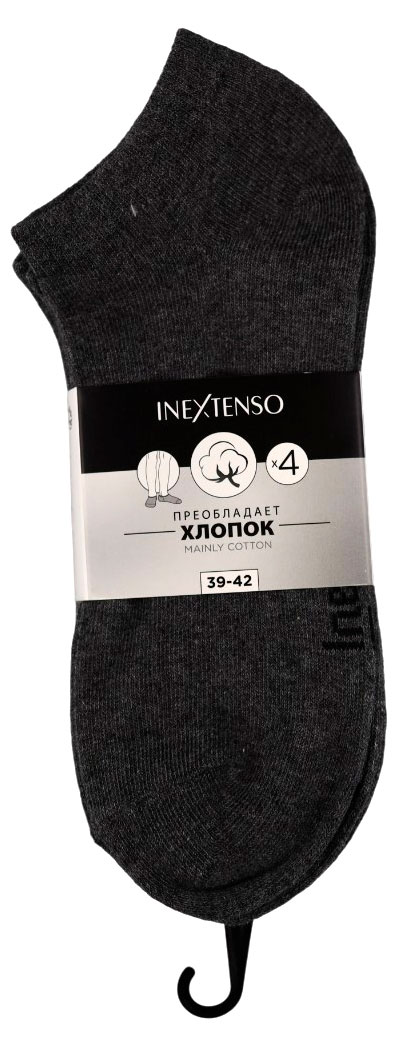 

Носки мужские InExtenso укороченные 4 пары, р. 39/42-43/46