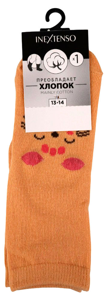 

Носки для девочки InExtenso оранжевые, р 12-13/13-14