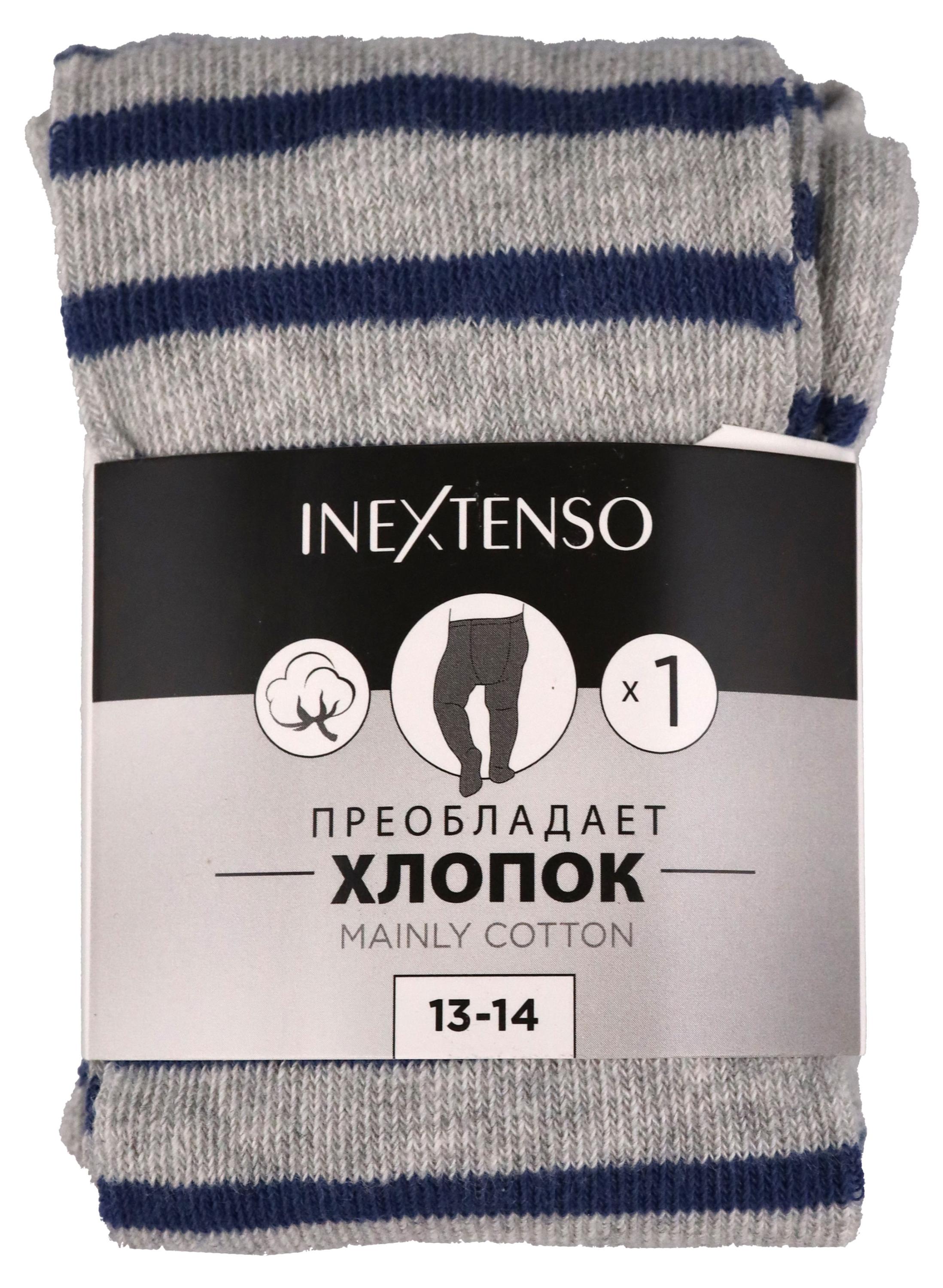 

Колготки для девочки InExtenso серые в полоску, р 8/10-13/14