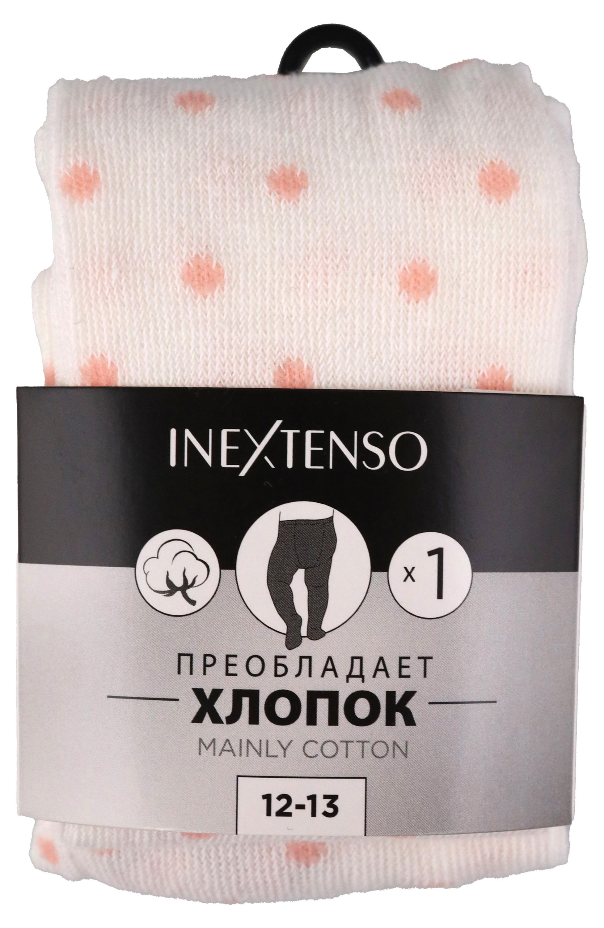 

Колготки детские для девочки InExtenso белые в горошек р. 50/62-86/98, 1 пара