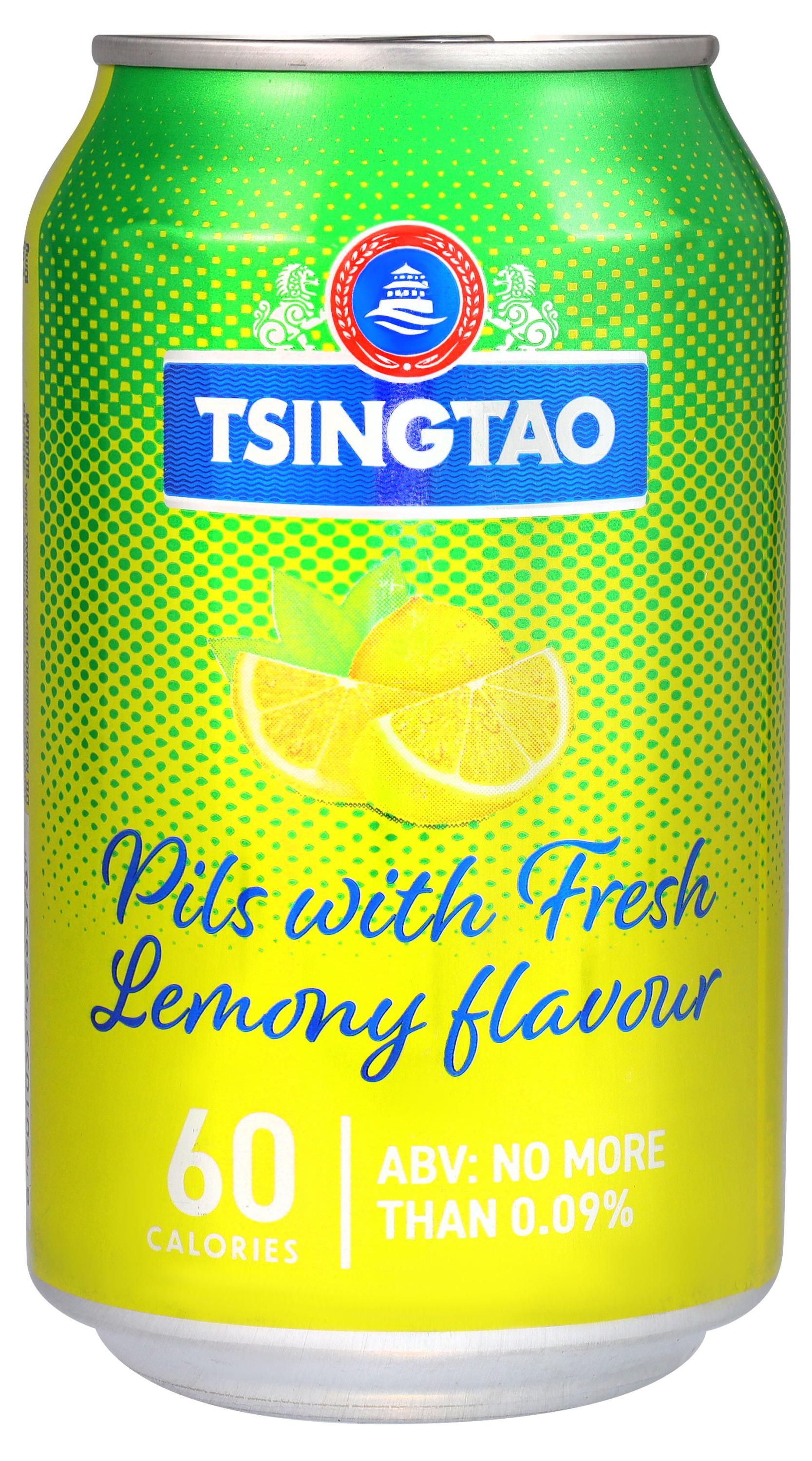 

Пиво светлое Tsingtao безалкогольное с лимоном 0,09% Китай, 0,33 л