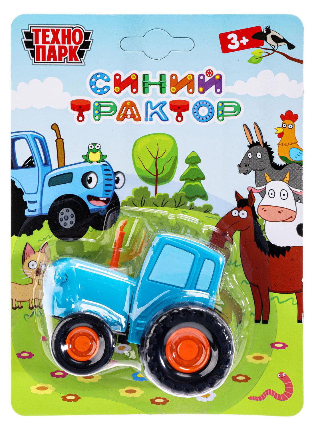 Изображение товара Металлический Технопарк синий трактор игрушка для детей от 3 лет